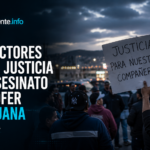 Conductores exigen justicia por asesinato de chofer en Tijuana