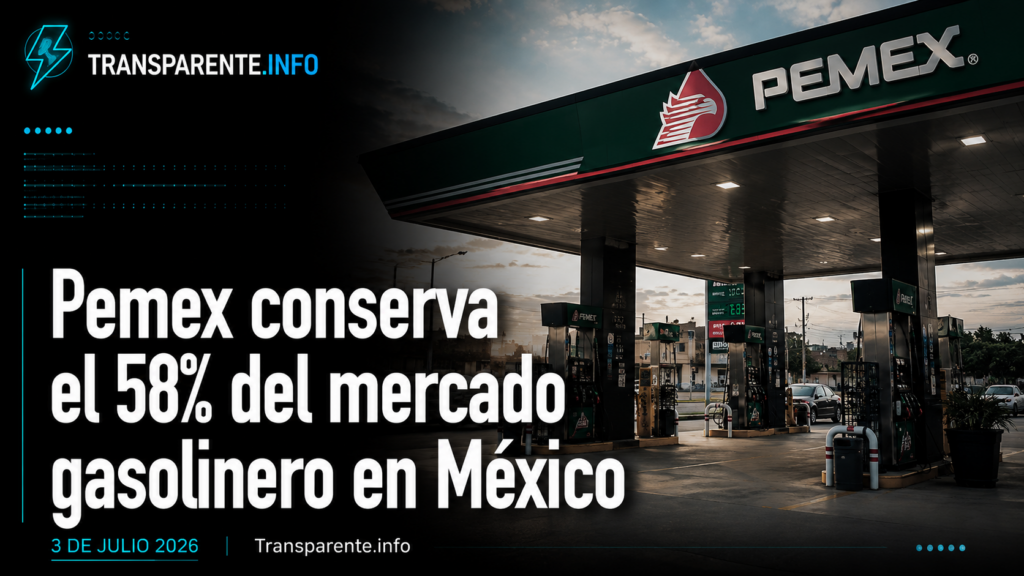 Pemex conserva el 58% del mercado gasolinero en México