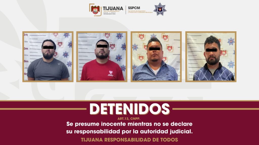 Caen presuntos montachoques en Tijuana