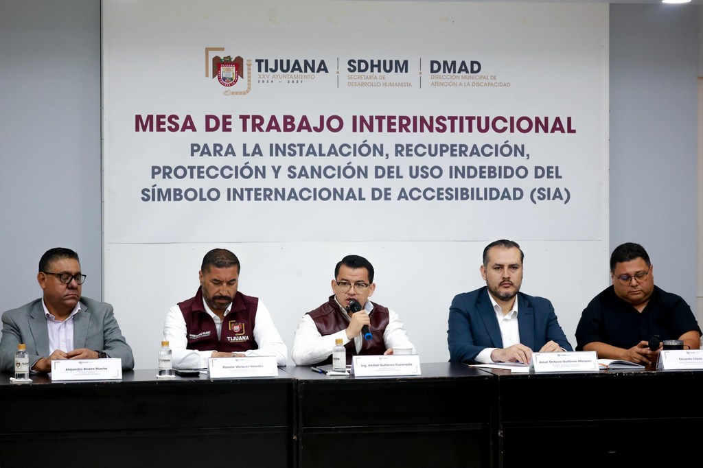 Encabeza presidente municipal mesa interinstitucional para proteger espacios destinados a personas con discapacidad
