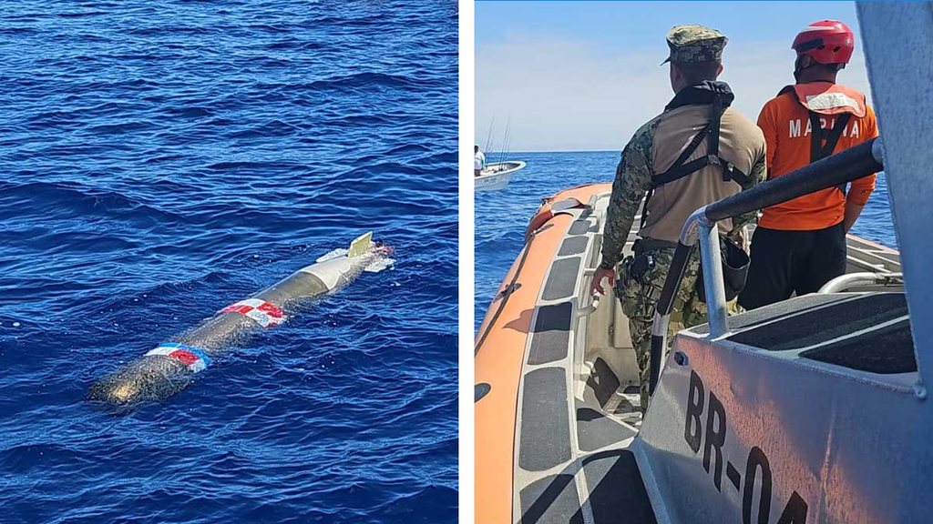 Marina entrega a EU torpedo localizado frente a Ensenada