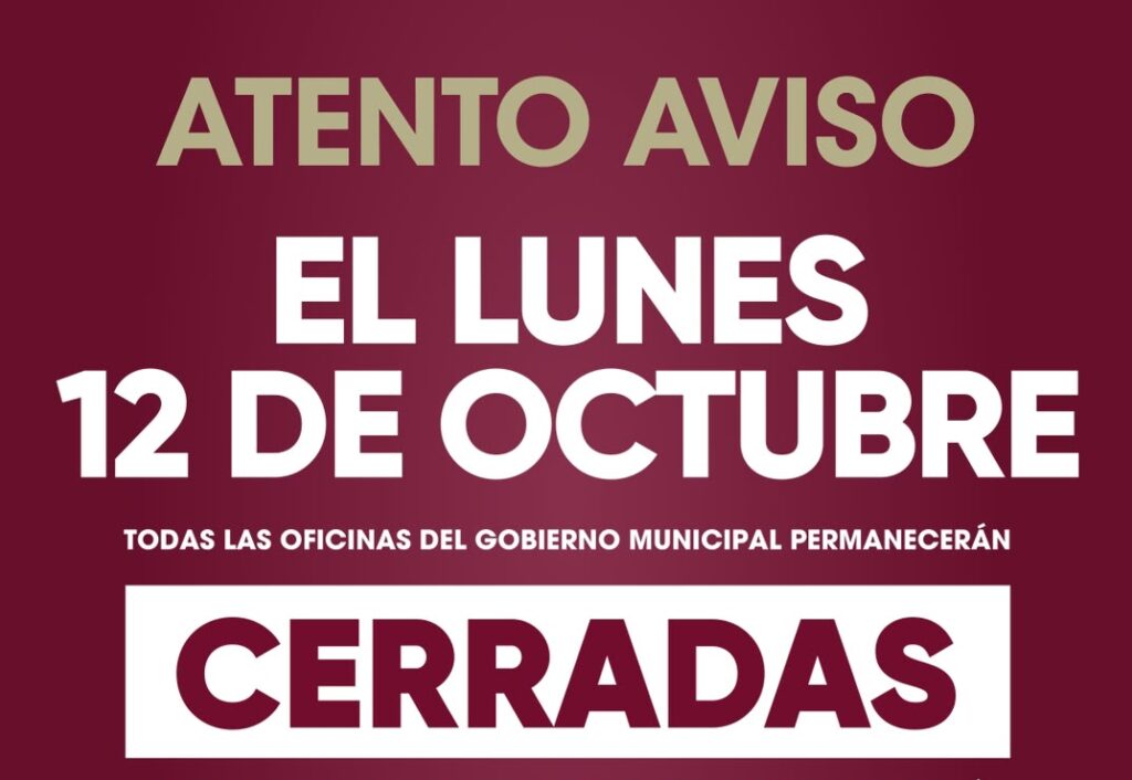 Será el lunes 12 de octubre día inhábil en el Gobierno Municipal de Tijuana