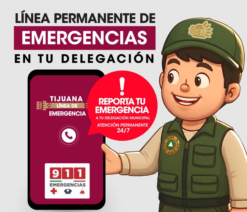 Mantiene Gobierno Municipal de Tijuana líneas de atención para reportes de emergencia por lluvias