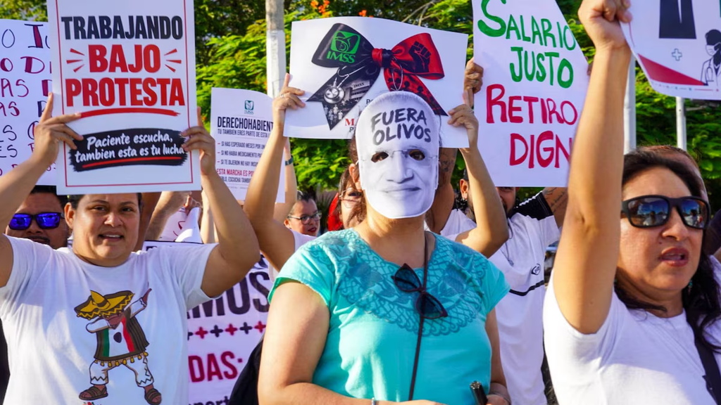 Trabajadores del IMSS anuncian nueva marcha nacional