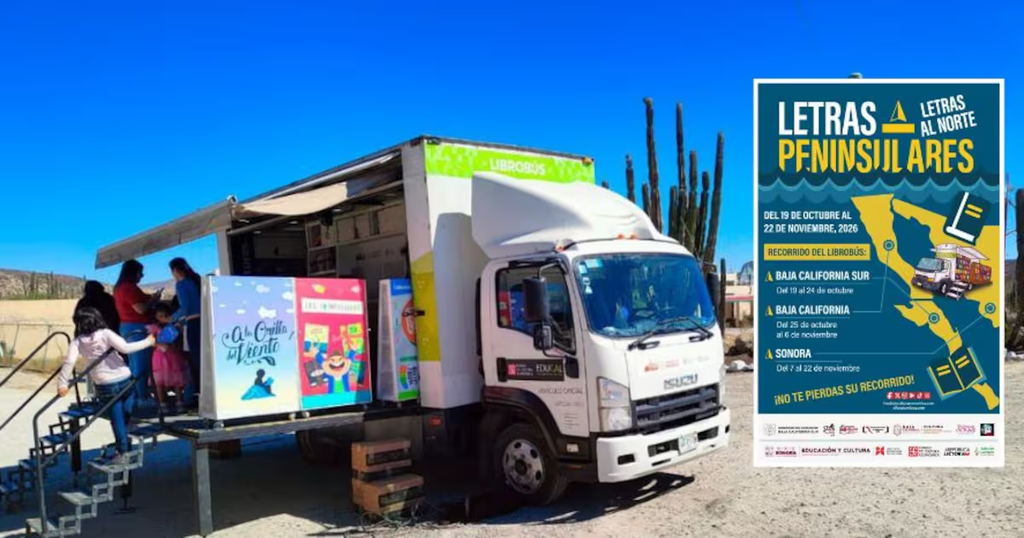 Librobús llega a Baja California con 10 mil libros